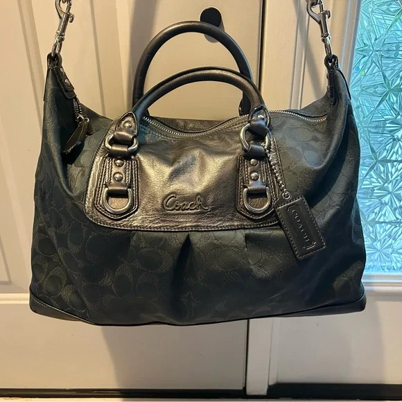 Coach Blue/Grey Bag - Picture 2 of 6